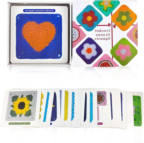 Vierkante Haakpatronen voor Granny Squares, 20 x Haaknaalden, Creatief Haken en Breien van Merkloos