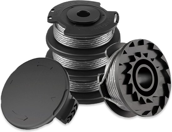 Viilich 10 stuks grastrimmer draadspoelen, geschikt voor Bosch grastrimmer Bosch ART 23 SL/ART 26 SL, nylon reservespoel (F016800569+F016800385), nylon reservedraadspoel (diameter 1,65 mm, 4,9 m/16 FT) van Viilich