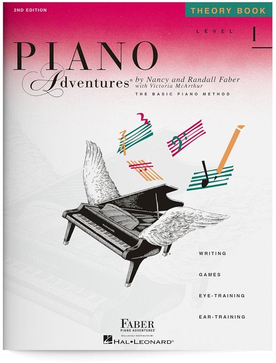 Vingerzetting en theorieboek voor beginnersniveau 1 piano van Merkloos