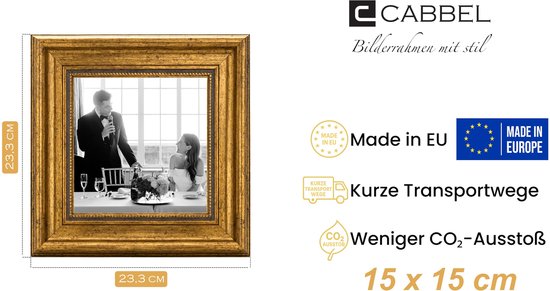 Vintage Antieke Lijst - Voor Fotos, Posters en Certificaten - Acrylglas - Decoratief voor Woonkamer, Kantoor of Galerie
