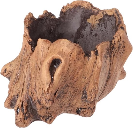 Vintage Betonnen Boomstronk Bloempot Decoratieve Plantenbak Voor Tuin Balkon Kantoor