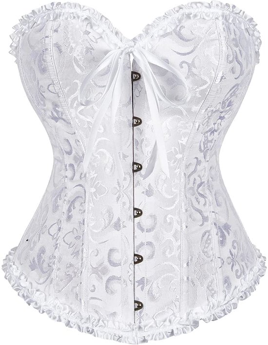 Vintage, bustier, zwart/rood, M
