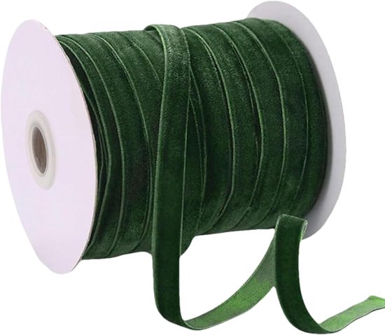 Vintage fluwelen lint, Vintage fluwelen lint 0,4 inch breedte 20 meter