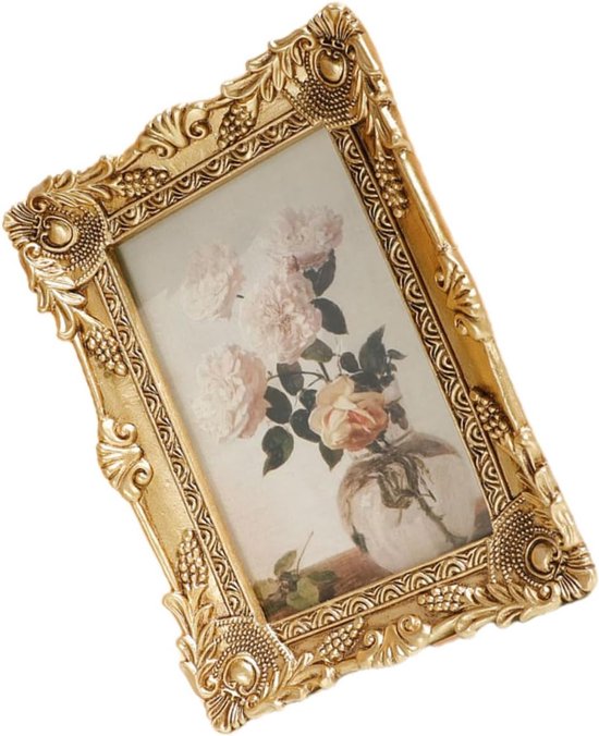 Vintage Gouden Sculptuur Photo Frame voor Wanddecoratie Stijl Antieke Fotolijst voor Woonkamer Bureau Vastleggen van Uw Precious Memories