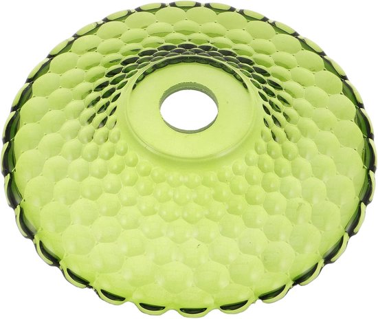 Vintage Groene Glazen Lampenkap Fitting Retro Ronde Lichtkap voor Vloerlampen Plafondlampen Decoratieve Vervangende Lampenkap voor Woonkamer met Tijdloos Ontwerp