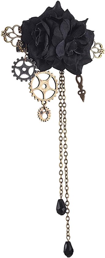 Vintage haarspeldjes voor vrouwen gothic steampunk kwastje broche