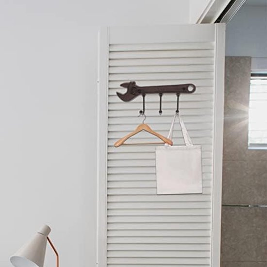 Vintage haken aanhaken Jashaken Keukenwandgemonteerde hanger Vintage muurhaken Ganghaken Kapstokken Wandgemonteerd keukengereirek Badhanddoek Kledinghaakrek Gietijzer