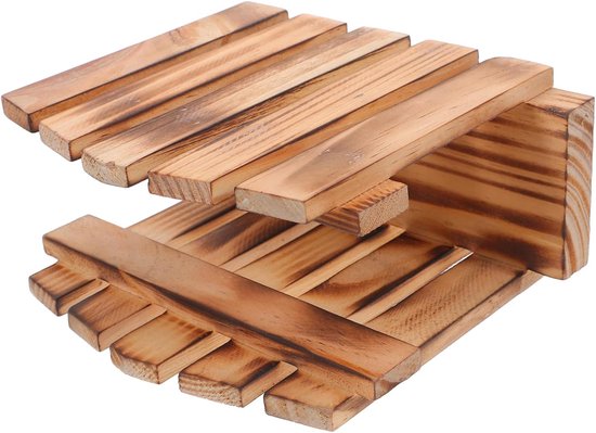 Vintage Houten Servethouder: Papieren Handdoekhouder Met Antislip Pads. Boerderijkeukendecoratie Voor Eettafel, Aanrecht En Koffiebar.