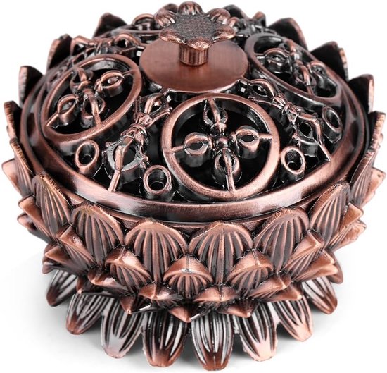 Vintage Lotus Vorm Legering Wierook Wierookbrander Houdergereedschap Woondecoratie Ideaal voor yoga-/meditatieruimte of woondecoratie