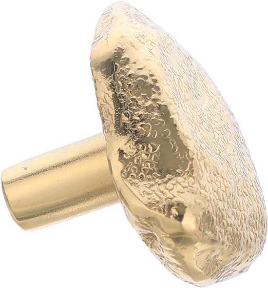 Vintage Messing Ladegrepen met Uniek Steenvormig Ontwerp Geschikt voor Keukenkasten Meubels Messing met Ergonomische Grip Luxe Afwerking voor Stijlvolle Interieurupgrades