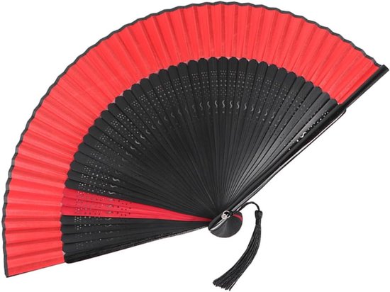 Vintage Opvouwbare Handwaaier met Patroon Lichtgewicht Draagbaar Podiumwaaier voor Zomerse Verkoeling Stijlvolle Decoratie