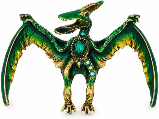 Vintage pterodactyl dinosaurus broche zinklegering draak speld voor dames heren opvallende bedels cadeaus jassen pakken jurk accessoires