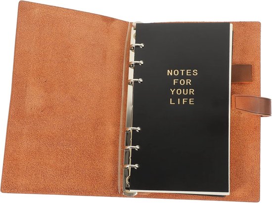Vintage Reisnotitieboek Van Leer Voor Dagelijks Schrijven En Plannen Formaat Uitneembare Paginas
