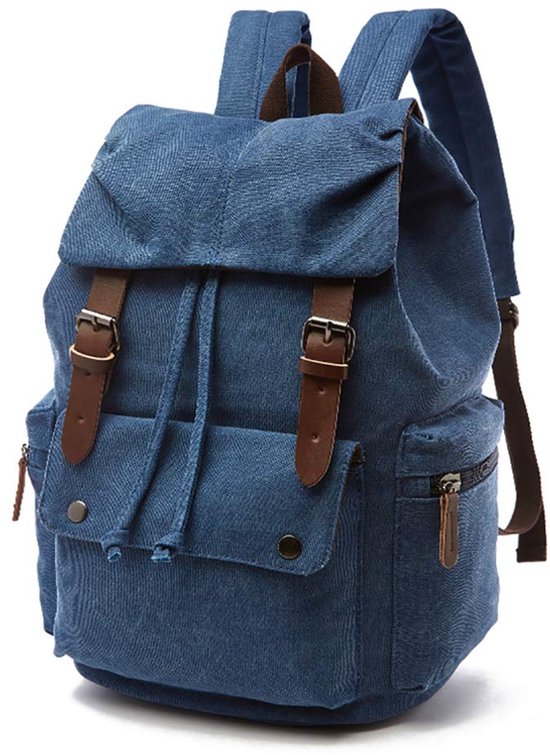 Vintage Rugzak Schooltas voor Laptop Dagrugzak Wandelen Reizen Grote Capaciteit Tas Unisex