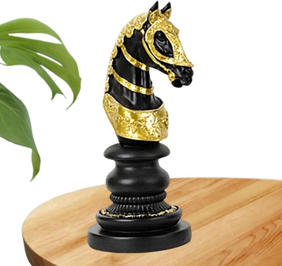 Vintage schaakstandbeeld decor - Beeldje van fijn hars, Artistiek King