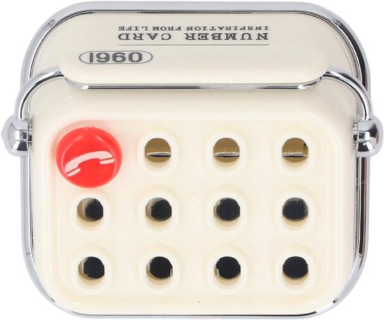 Vintage typemachine, parkeerplaats telefoon nummerbord, antieke stijl decoratie, auto dashboard, telefoon nummerplaat (beige)