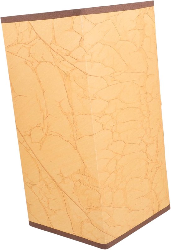 Vintage Vierkante Lampenkap van Papier voor Fitting Stijlvolle Slaapkamer Lampenkap met Lichtblokkering Accessoire voor Retro Interieur