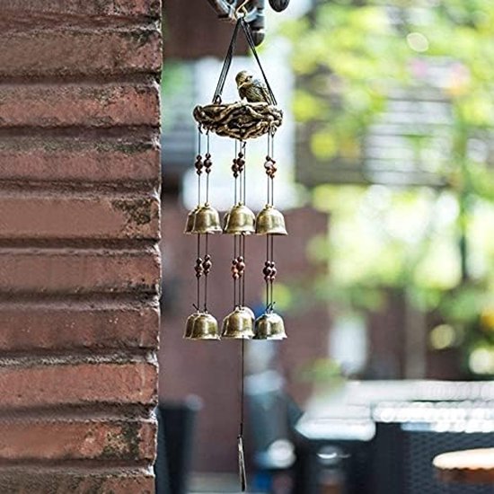 Vintage Vogels Nest Wind Chime Garden Windchimes voor Outdoor Indoor Decor Perfect voor Thuis Yard Decoratie Komt met Haak