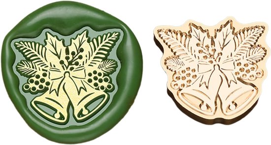 Vintage zegelstempel met kerstpatroon voor plakboeken, verzegelende stempelkop vervanging voor uitnodigingen envelop reliëf zegel