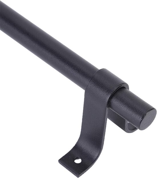Vintage Zwarte Schuur Schuifdeurgreep voor Kast Kast Garage Meubelbeslag, Stevig Koolstofstaal 7,9" Lang Geschikt voor Houten Deuren Interieur Exterieur