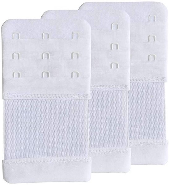 Virtubuy - Borstbandverlengers - 2 Hooks 3 Hooks 4 Hooks 5 Hooks 6 Hooks - Zachte rekbare band - Wit - Ondersteuning - Comfortabel en verstelbaar van Merkloos