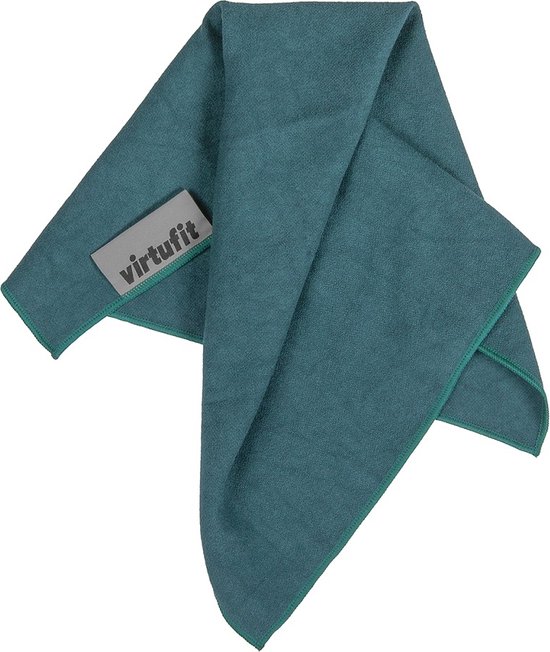 VirtuFit Premium Yoga Handdoek - Absorberend - Microvezel - 76 x 51 cm - Ocean Green van VirtuFit