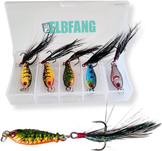 Vis Aas Set - Pilker Wobbler - Vissen Op Baars - Verticale Visserij - 4 Stuks - Multikleur