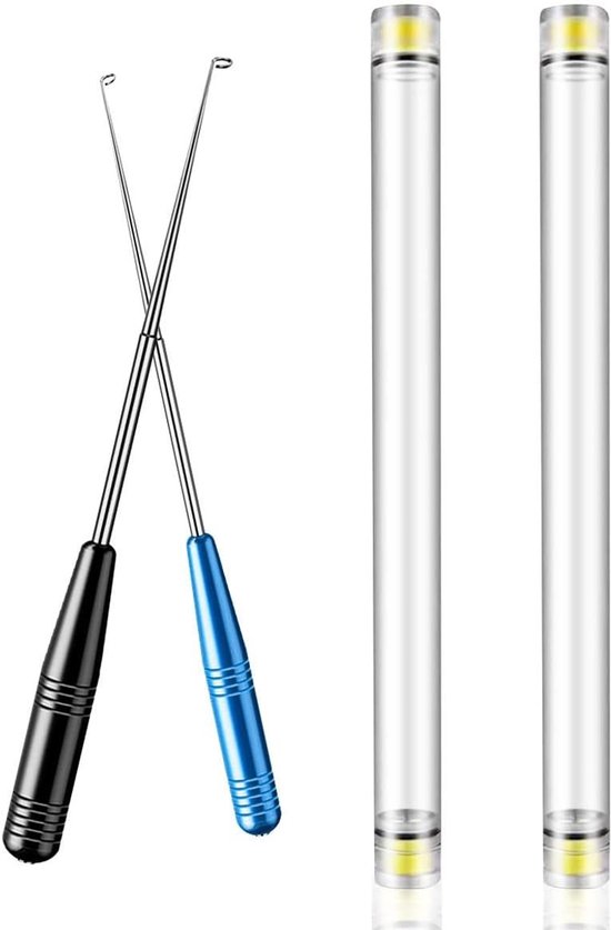 Vis Haak Verwijder Tool Set - 2 Stuks Snelle Haakverwijderaar voor Zoet- en Zoutwater, Inclusief Opbergtube en Accessoires voor Vissers