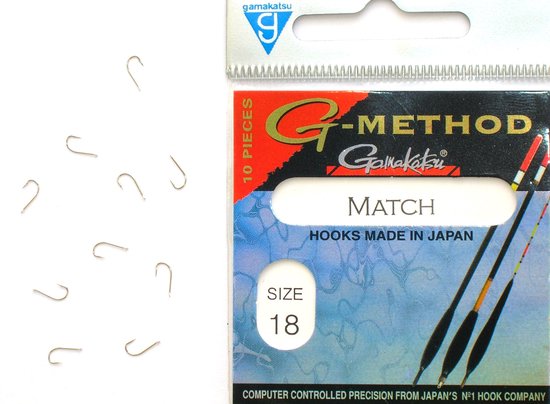 Vis Haken Nr. 18 Zilver Fijn 10 Stuks - Merkloos