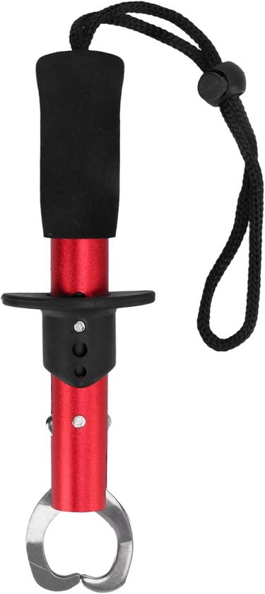 Vis Lip Gripper - Vis Grip Houder - Vissen Accessoires - Roestvrij Staal - 19.3 cm Pakket - Rood van Merkloos