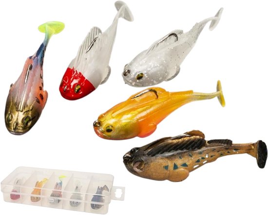 Vis Lokaas Set - Kunstaas Kit - Vissen Vangen - Levendige Vormgeving - 5 Stuks - Multicolor