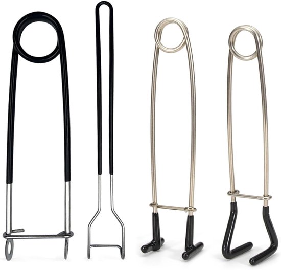 Vis Muil Spreader Set van 4 Stuks - RVS Vismond Openers, Haak Verwijderaar en Accessoires voor Vissen van Merkloos