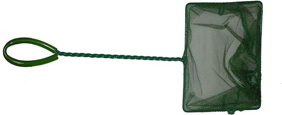 Vis Schepnet - Aquarium Net - Vissen Uitscheppen - Creatief Design - 16x20 cm - Zwart