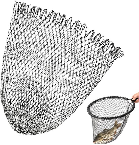Vis schepnet - Net vervanging - Vissen vangen - Scheurbestendig nylon - 60 x 85 cm - Niet gespecificeerd