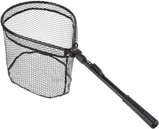 Vis Schepnet - Opvouwbaar Net - Vissen Vangen - Telescopische Handgreep - 40 x 31 cm - Bruin
