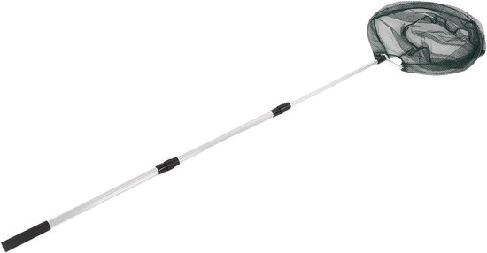 Vis Schepnet - Vangnet Visgerei - Vis Vangen - Duurzaam PVC Gaas - 2.1 Meter - Zwart van Merkloos