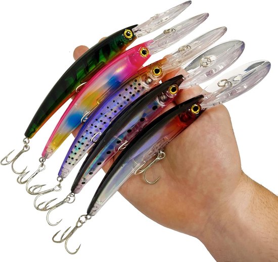 Visaas voor Spinning - Minnow Spinning Lubina - Spinning Zee - Kunstvis voor luciobarbaar/wolf - 17 cm en 24 gram