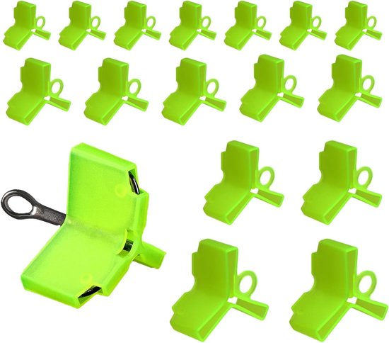Visaccessoires: 100 Stuks Treble Haak Covers voor Bescherming van Vissenhaak en Tas (Groen) van Merkloos