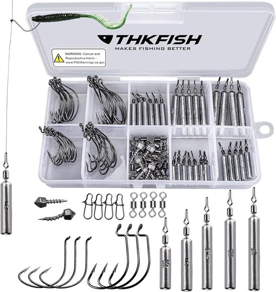 Visaccessoires Set: Loodgewichten, Haken & Swivels - 103 Delig