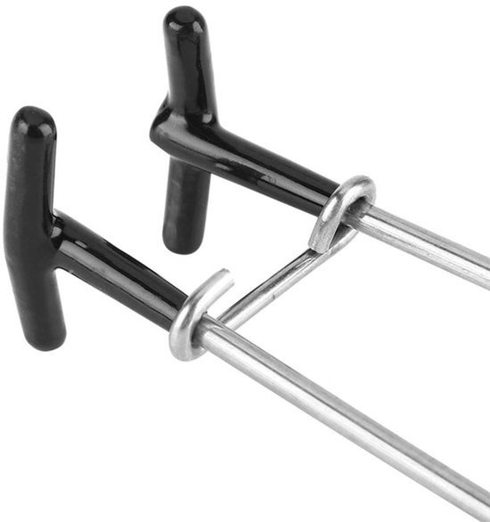 Visbekspreider Roestvrijstalen - T-vormig Visrek - Visaccessoires - Ontkoppelingsgereedschap - Voor het hanteren van vissen - Effectieve visbekopening - Haakverwijderaar