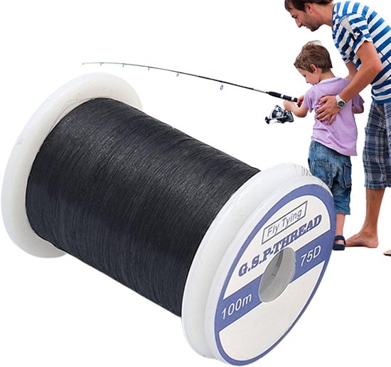 Visdraad Monofilament - Sterke Visknooplijn - Vissen Buiten - Slijtvast Touw - 100 Meter - Zwart