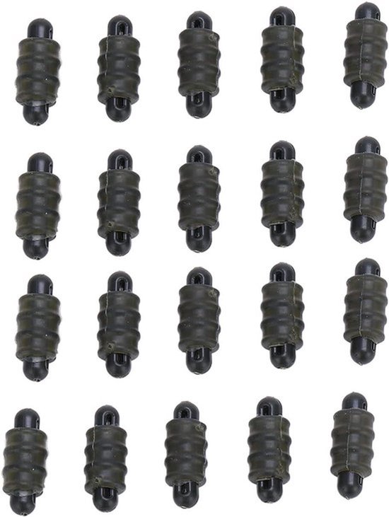 Visgerei Verbinders - Karpervissen - Snelle Wissel van Haakverbindingen - Plastic - Schroefdraad - Buitenkant - Stop Kralen - 20 Stuks - Visgerei Hulpmiddelen - Snelle Wissel van Haken - Geschikt voor - Karpervissen Methode
