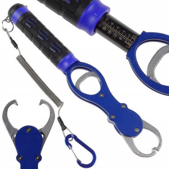 Visgrijper met Weegschaal - 28cm, Antislip Handvat