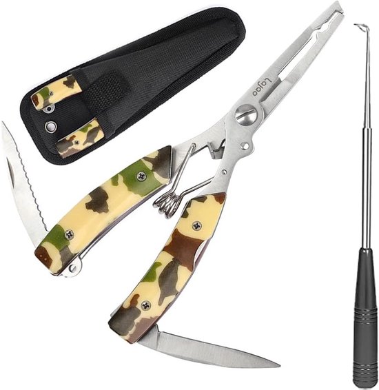Visgriptang Set met Lip Gripper en Visschaar - Essentieel Visgerei