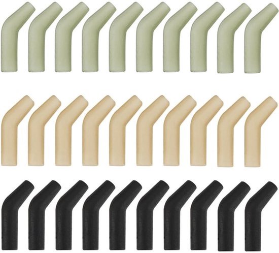 Vishaak 30 Stuks - TPR Aligner - Lengte 11 Mm - Voor 2/4/6/8 Vishaken - Geschikt voor Zoetwater/Zoutwater - Verbeterd Vissucces - Haakaccessoires