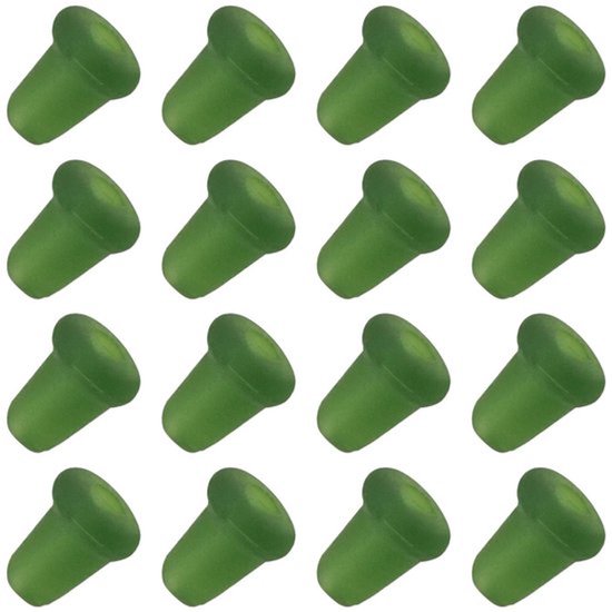 Vishaak Aasstopper 100 Stuks - Plastic Stopper - Beveiliging voor Aas - Eenvoudige Installatie - Groen - Voldoende Voorraad