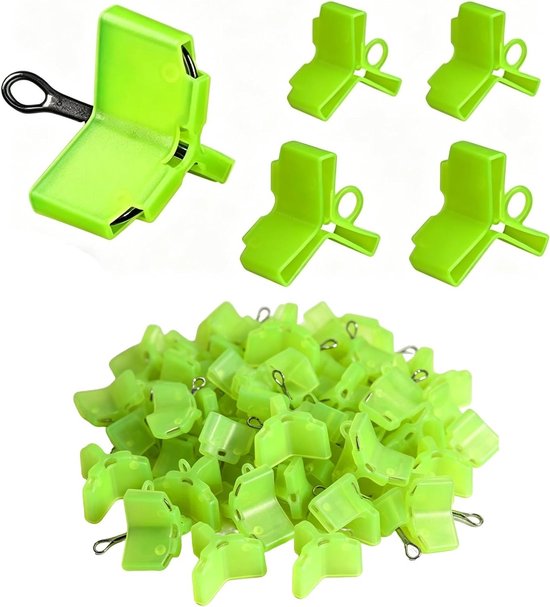 Vishaak Beschermhoezen - 100 Stuks Treble Hooks Bescherming, Ideaal voor het Voorkomen van Schade aan Visspullen (Groen) van Merkloos