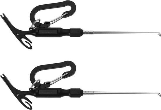 Vishaak Remover - Gereedschap - 3 in 1 - Vissen Accessoires - Binden - Geschikt voor vissen - Blauw 2Pcs Vissen Loop Tyer En Quick Knoop Tool Vishaak Remover. van Merkloos
