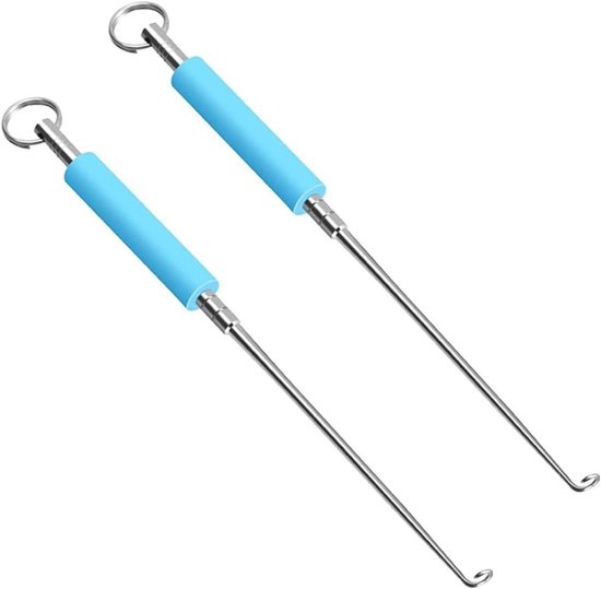 Vishaak Verwijderaar Set van 2, RVS Ejector Tool voor Snelle Ontkoppeling van Vishaak, Ideaal voor Sportvisserij en Eenvoudig Gebruik van Merkloos