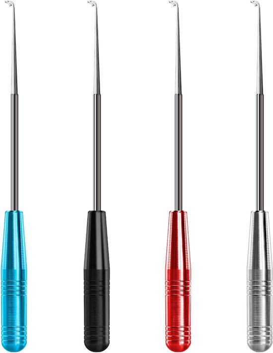Vishaakverwijderaar, snel verwijderapparaat voor vishaken, veiligheidsuitrusting voor visgerei, extractorsets voor volwassenen, accessoires voor haakverwijderaars met opbergbuis, 4 stuks van Merkloos